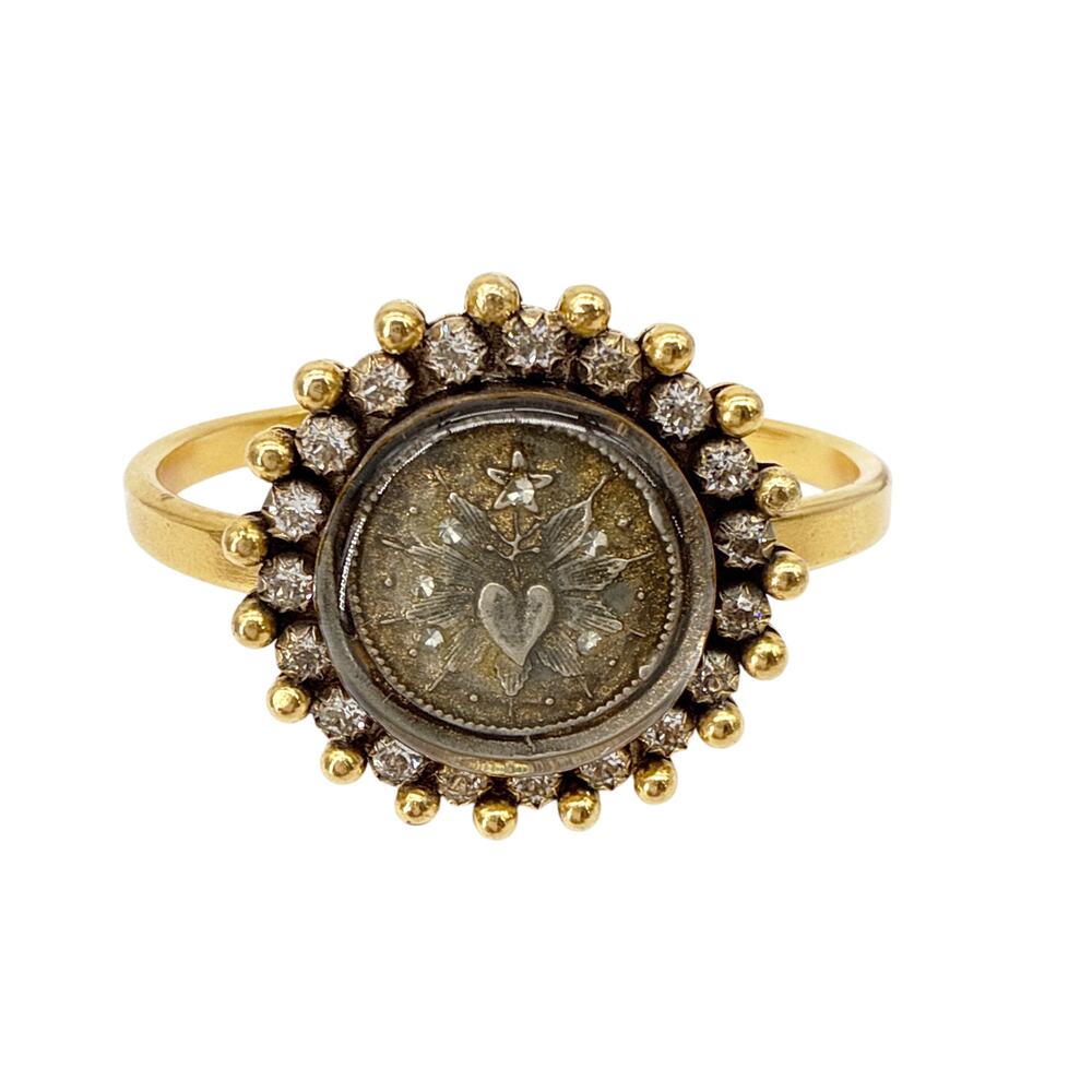 Virgins Saints & Angels Gold Bracelet with Silver Medallion - Picture 6 of 9